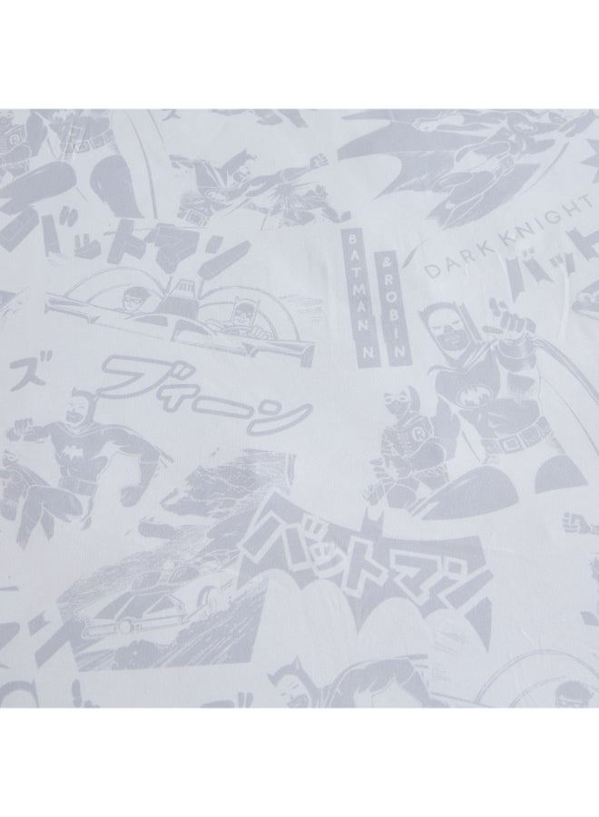 Home Box Batman Fitted Sheet for Kids - Grey - 90x200 cm - Image 5